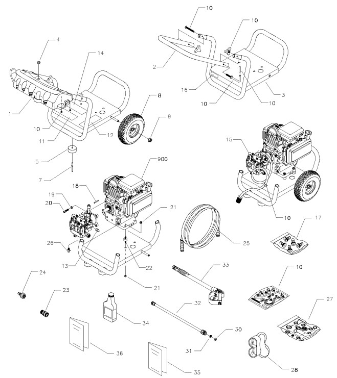 GENERAC 1675-0 parts breakdown